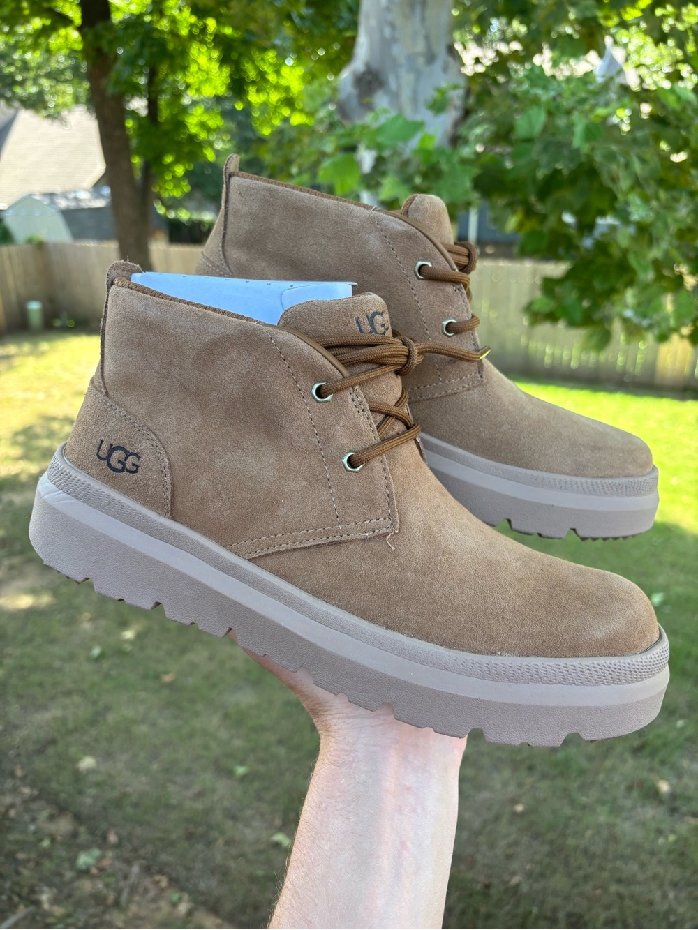 UGG Burleigh Men’s Size 8.5 ‘Chestnut’ Suede Chukka Boots BRAND NEW | 1151773